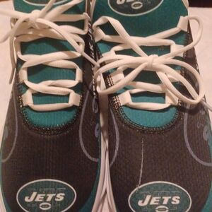 Jets Athletic Shoes - Black and Teal
